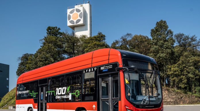 Chile inicia testes com ônibus elétrico da Marcopolo