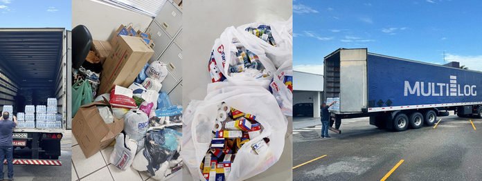 Multilog coleta e transporta doações ao RS Multilog